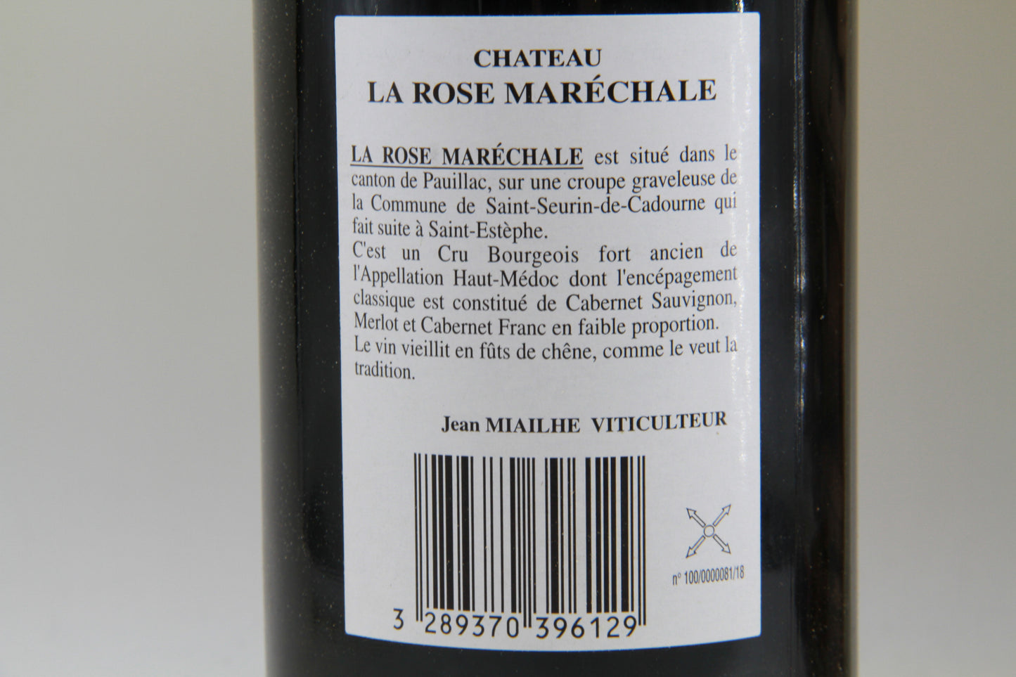 Chateau La Rose Maréchale  Cru Bourgeois Haut Médoc 1996