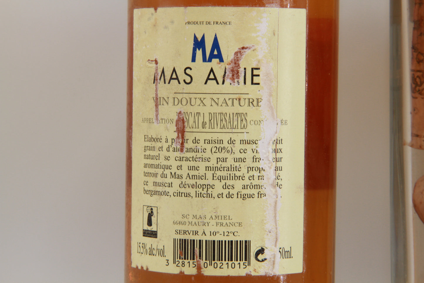 2001 Mas Amiel Muscat de Rivesaltes