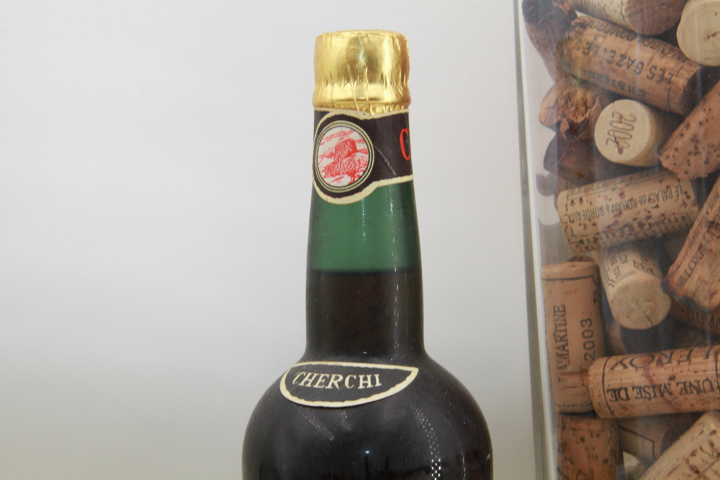 Moscato Cherchi    Del Lugudoro.  Sassari  vielle bouteille annees 40