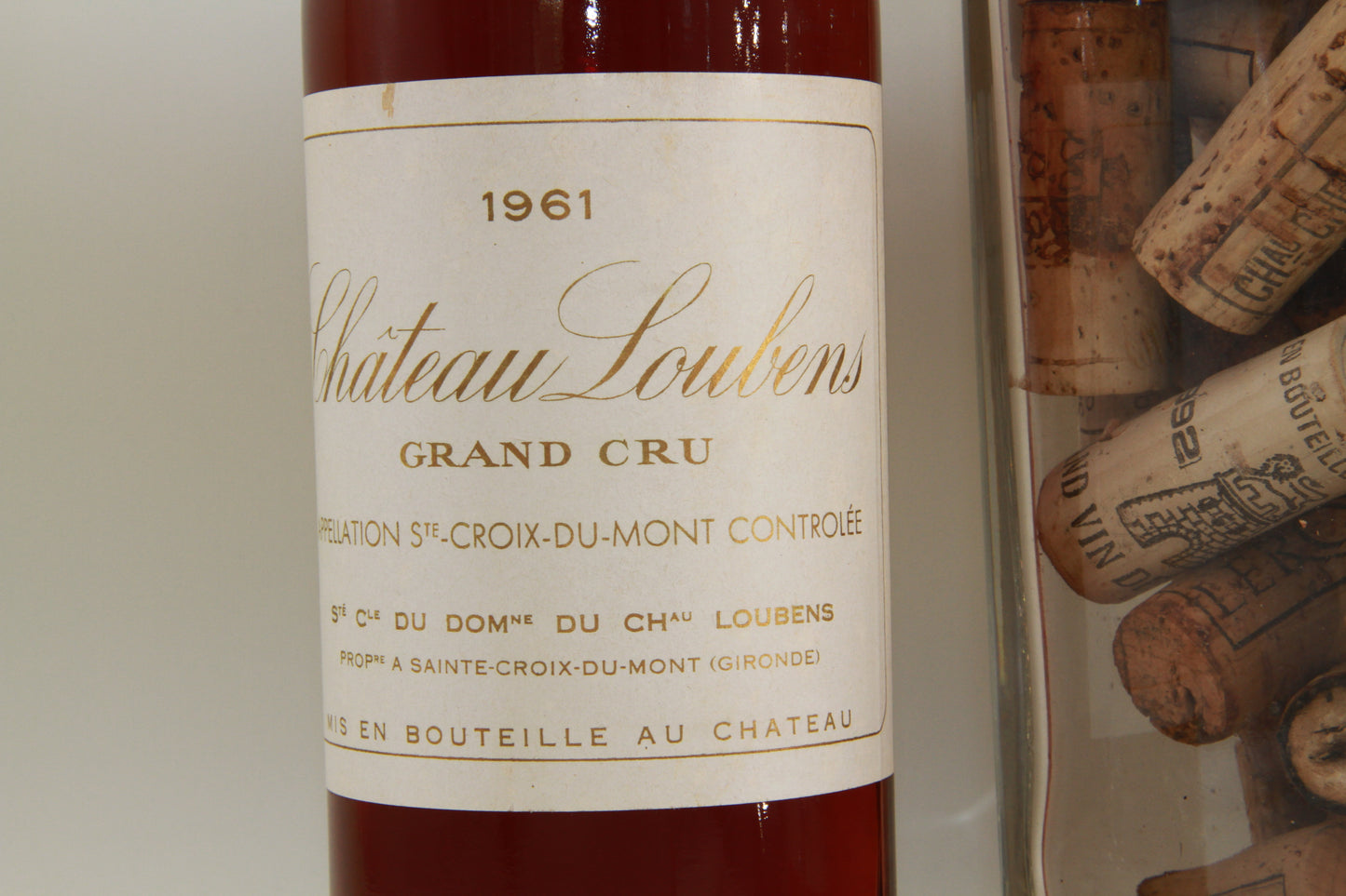 Chateau Loubens Grand Cru  Sainte Croix Du mont.   1961