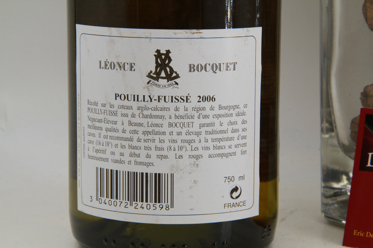 Pouilly Fuissé.  Léonce Bocquet   2006