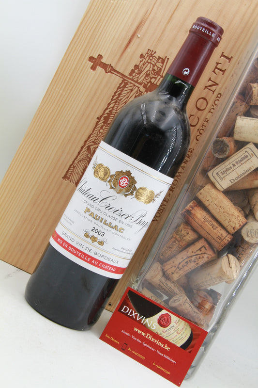 Chateau Croizet Bages. Grand Cru Classé Pauillac 2003