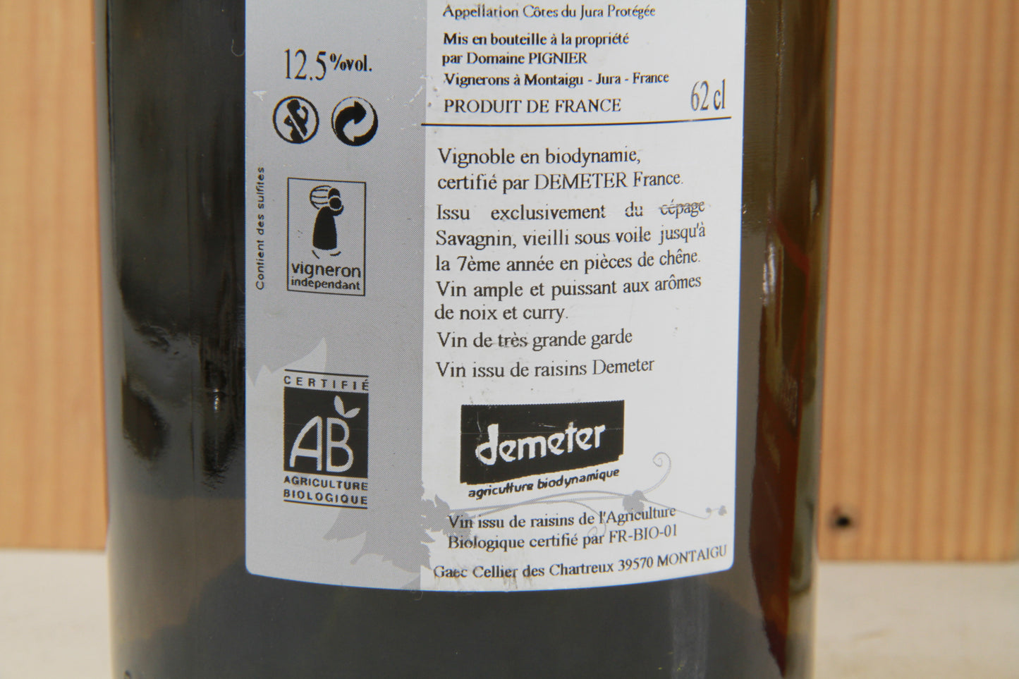 Vin Jaune   Domaine Pignier  2011