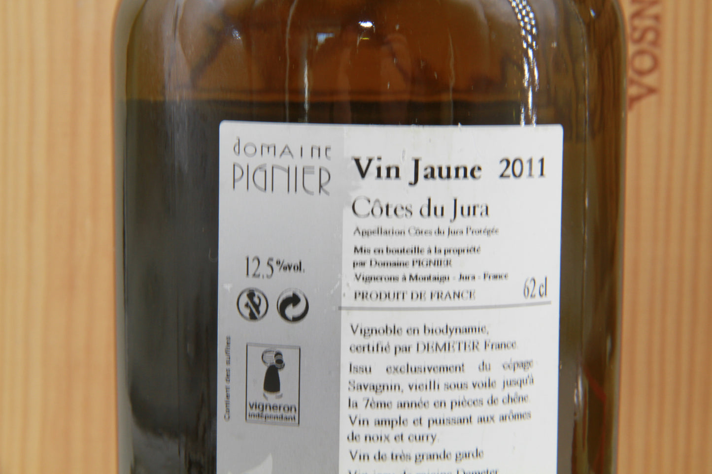 Vin Jaune   Domaine Pignier  2011