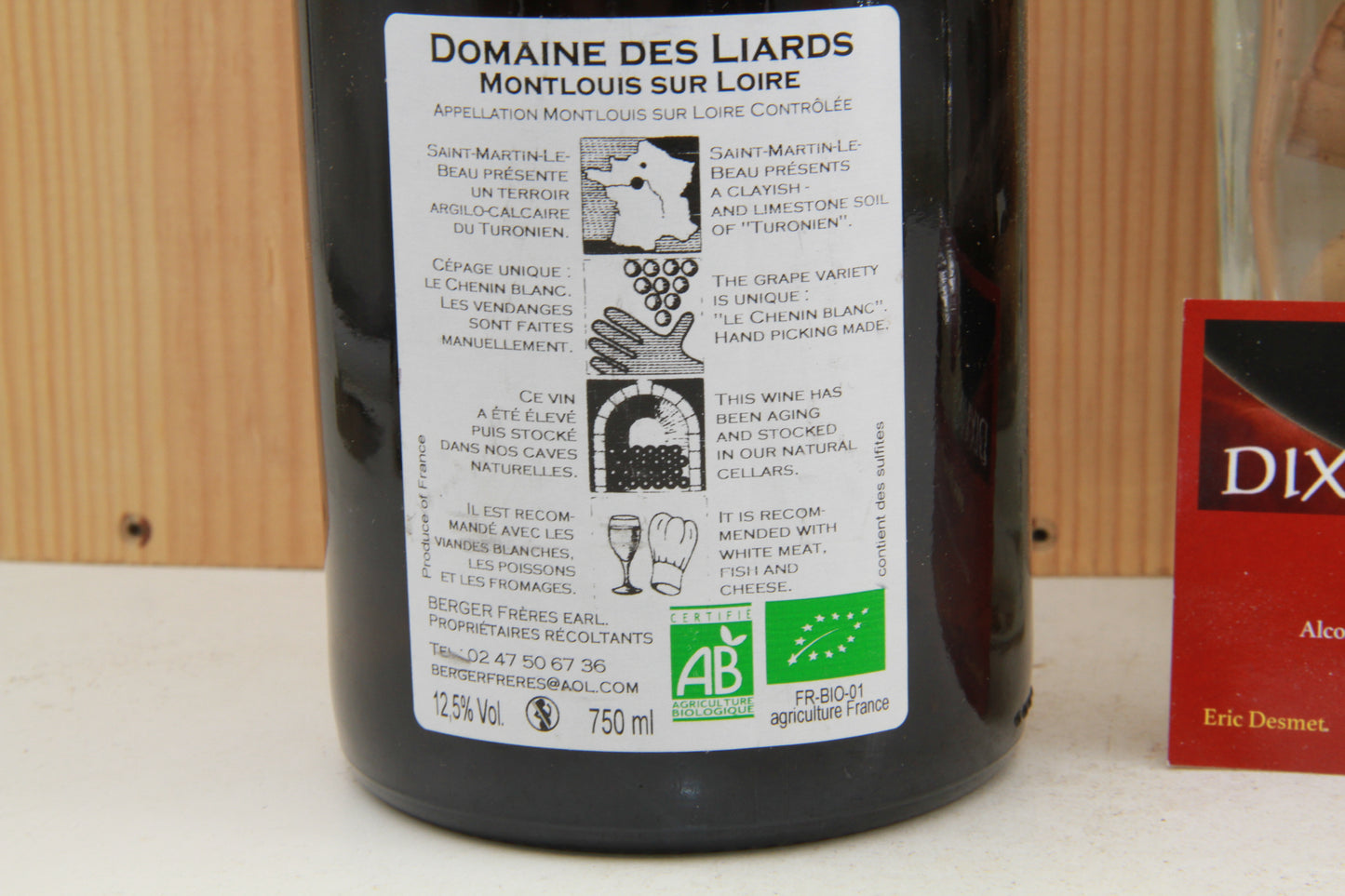 Montlouis La Cuvée Saint Martin.  Récolte Tardive  Berger Freres    2015