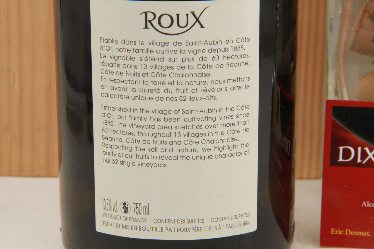 Saint-Aubin 1er Cru  La Chatenière.  Roux Père & Fils.    2014