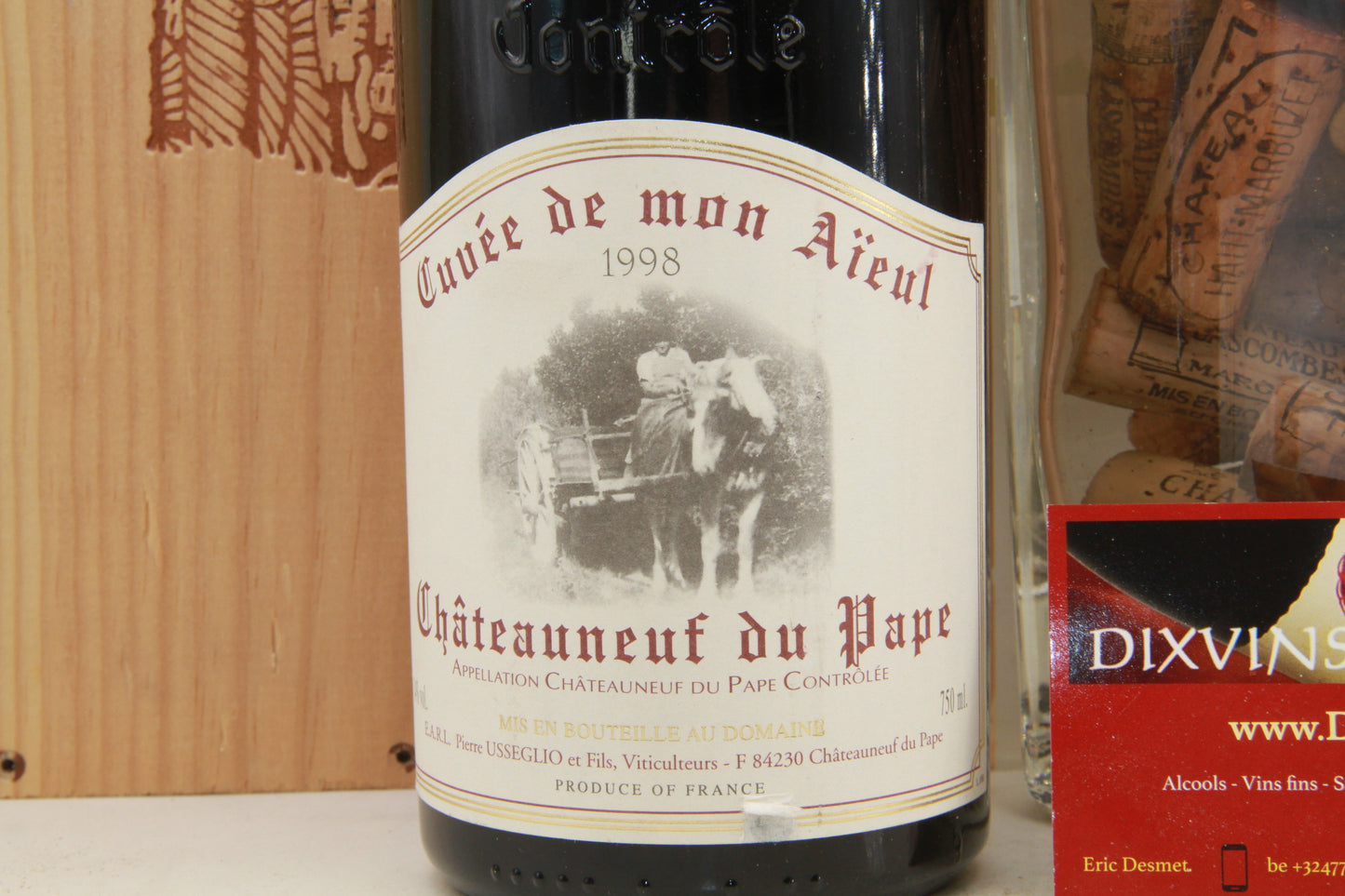 Chateauneuf Du Pape.   Cuvée de mon Aieul   Usseglio.     1998