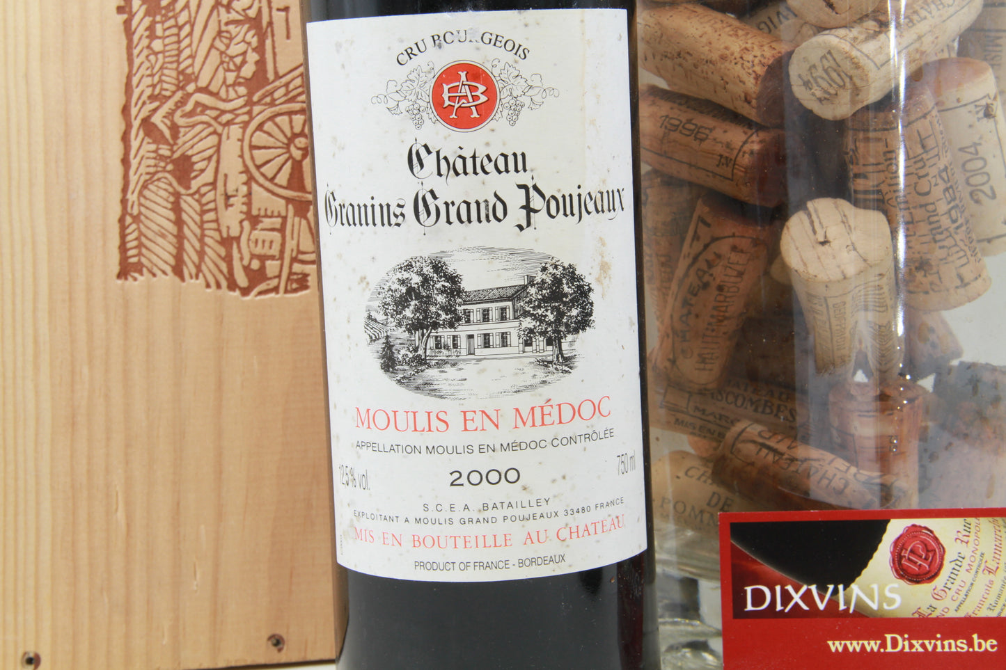 Chateau Granins Grand Poujeaux    Moulis en Médoc   2000