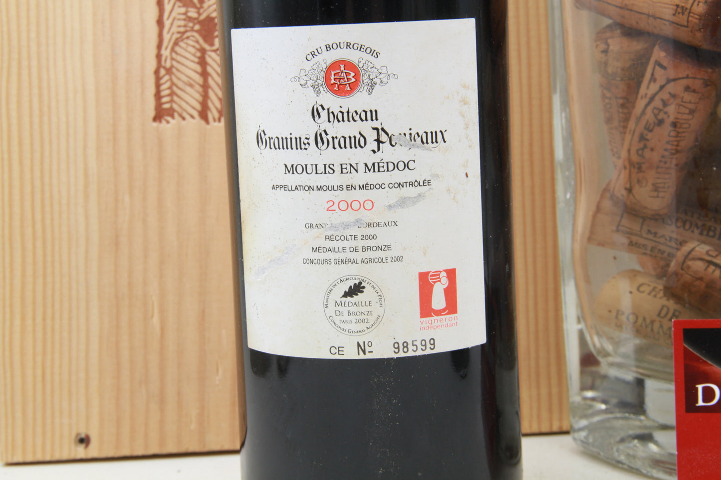 Chateau Granins Grand Poujeaux    Moulis en Médoc   2000