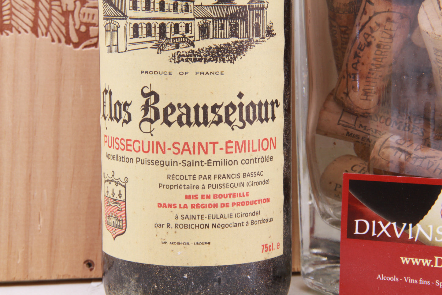 Clos Beausejour    Saint Émilion.   1982