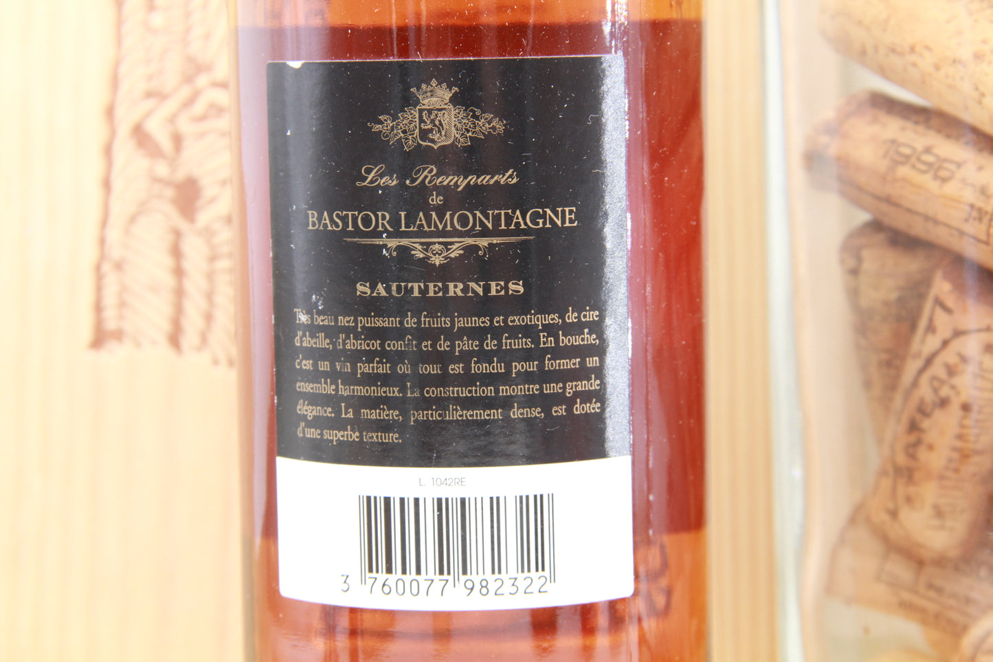 Les Remparts de Bastor Lamontagne.       Sauternes      2011