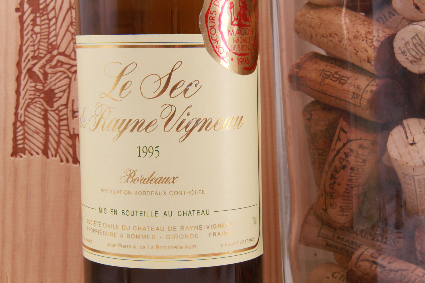 Le Sec de Rayne Vigneau     Bordeaux blanc    Chateau Rayne Vigneau    1995