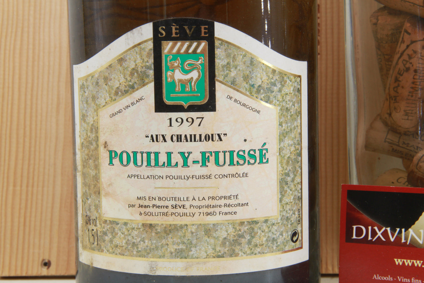 Pouilly Fuissé    Aux Chailloux    Jean Pierre Sève.       1997.  Magnum 1,5L