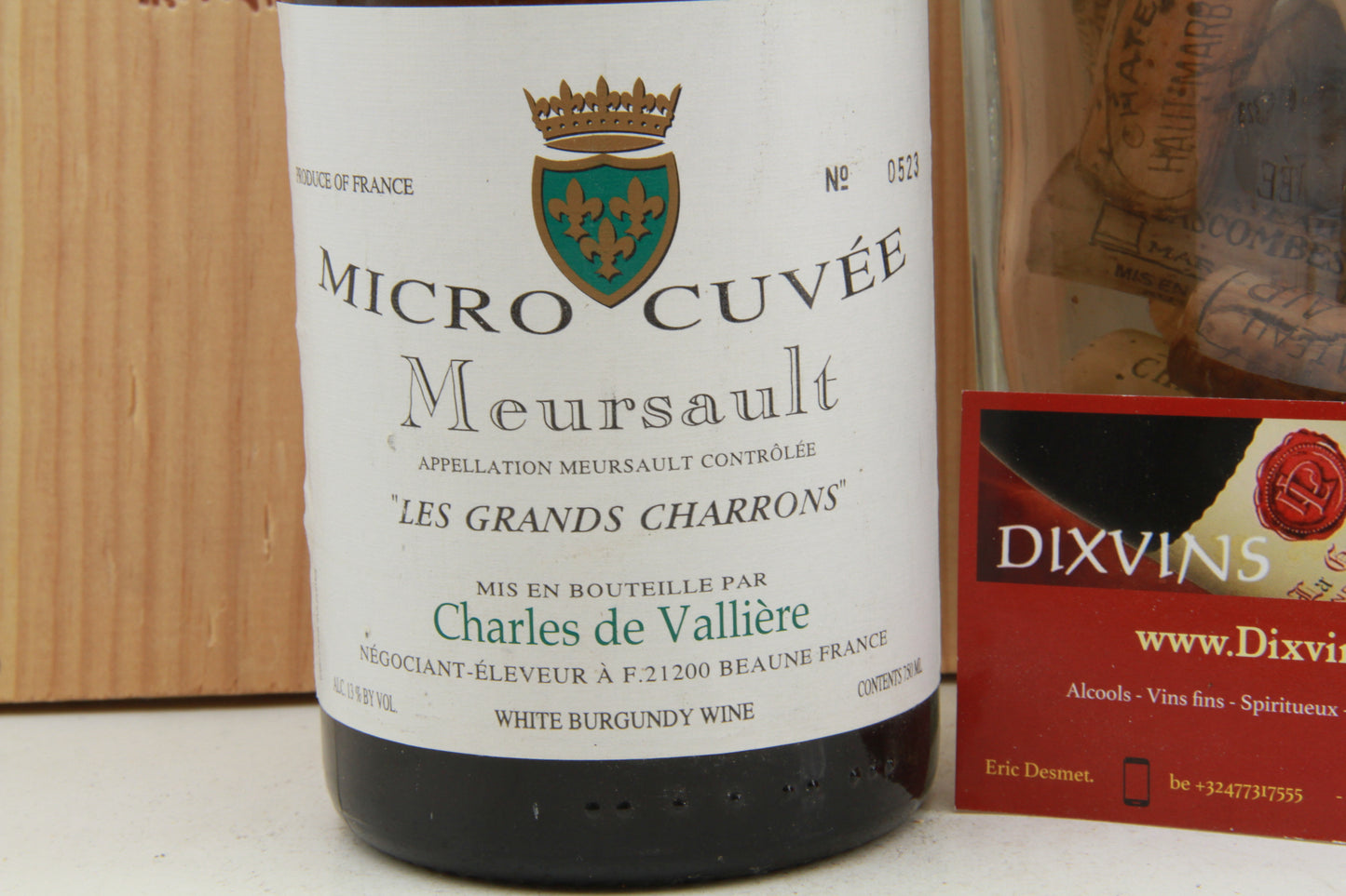 Meursault  Les Grands Charrons  Micro Cuvée   Charles de Vallière.     2004