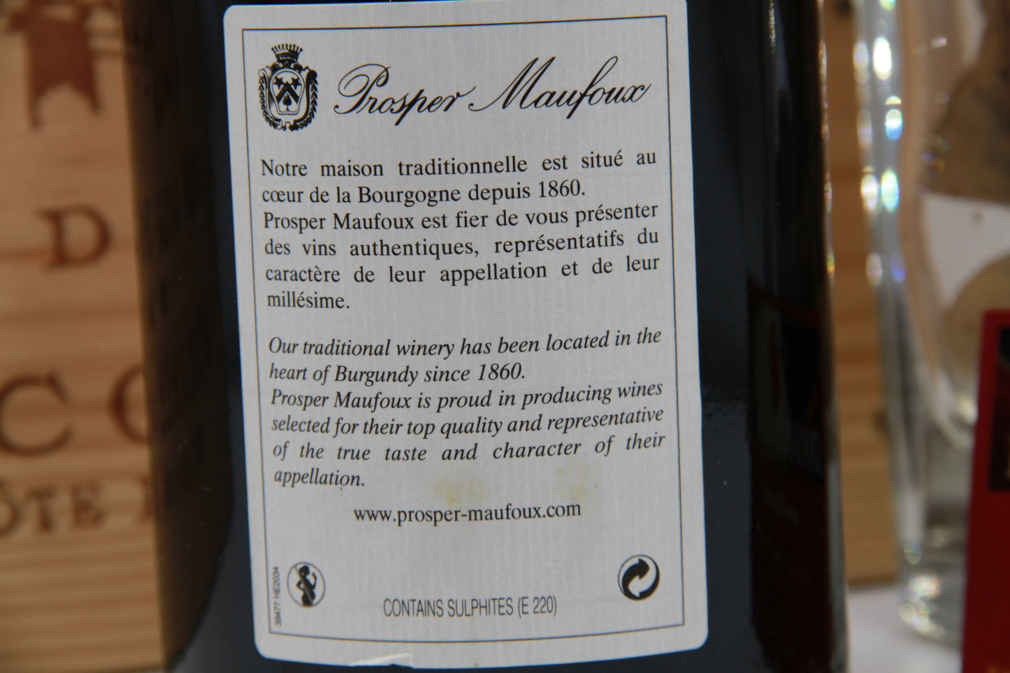 Hospices de Beaune "Pommard" Cuvée Suzanne Chaudron – Prosper Maufoux. 2018