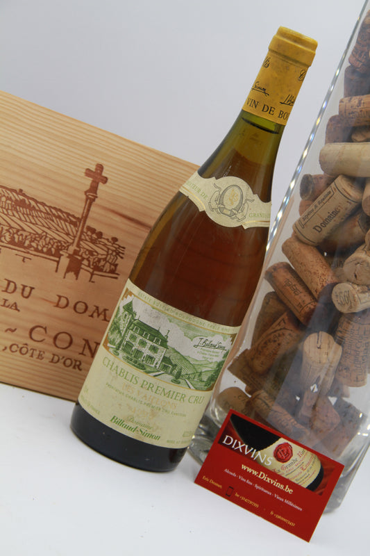 Chablis 1er Cru  Les Vallons    Billaud Simon. 1996