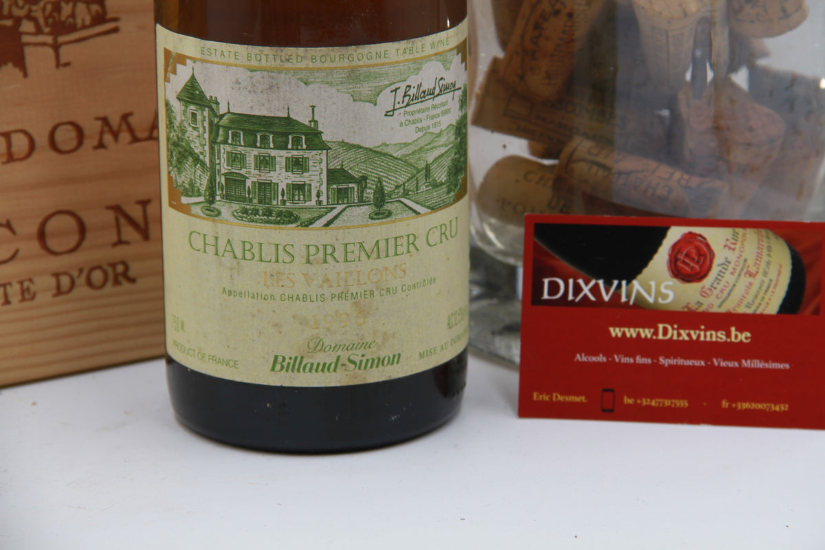 Chablis 1er Cru  Les Vallons    Billaud Simon. 1996