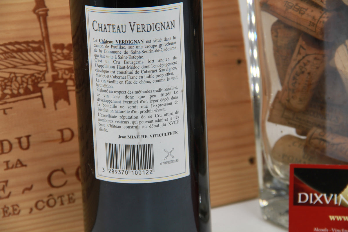 Château Verdignan. Cru Bourgeois  Haut Médoc   2000