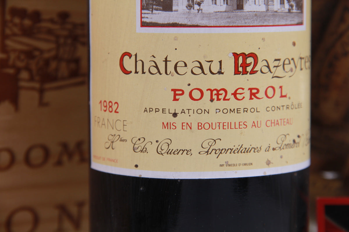 Château Mazeyres  – Pomerol.   1982