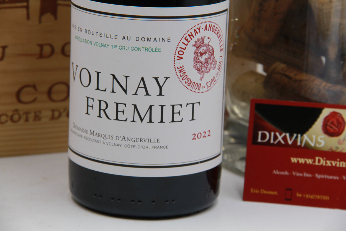 Volnay 1er Cru "Fremiet" – Domaine Marquis d'Angerville.  2022