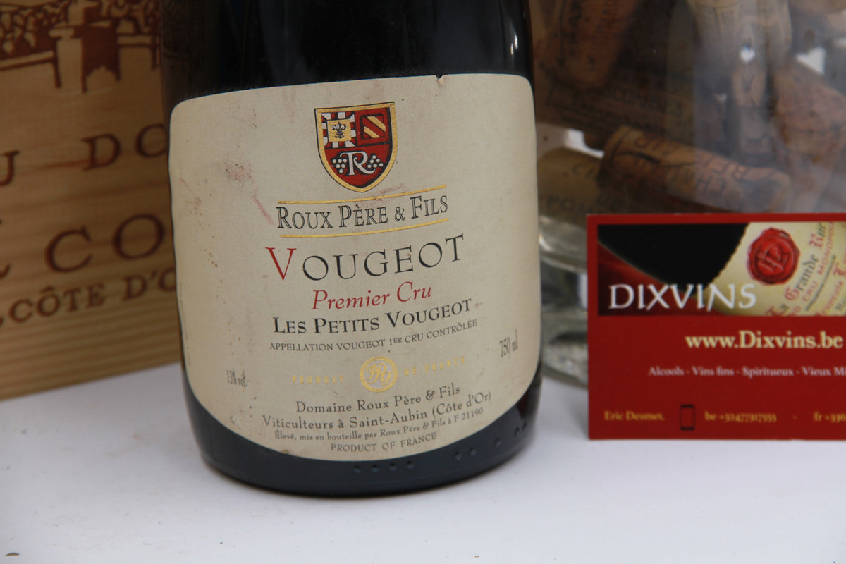 Vougeot 1er Cru "Les Petits Vougeot "  Domaine Roux Père & Fils. 1992 (Copie)