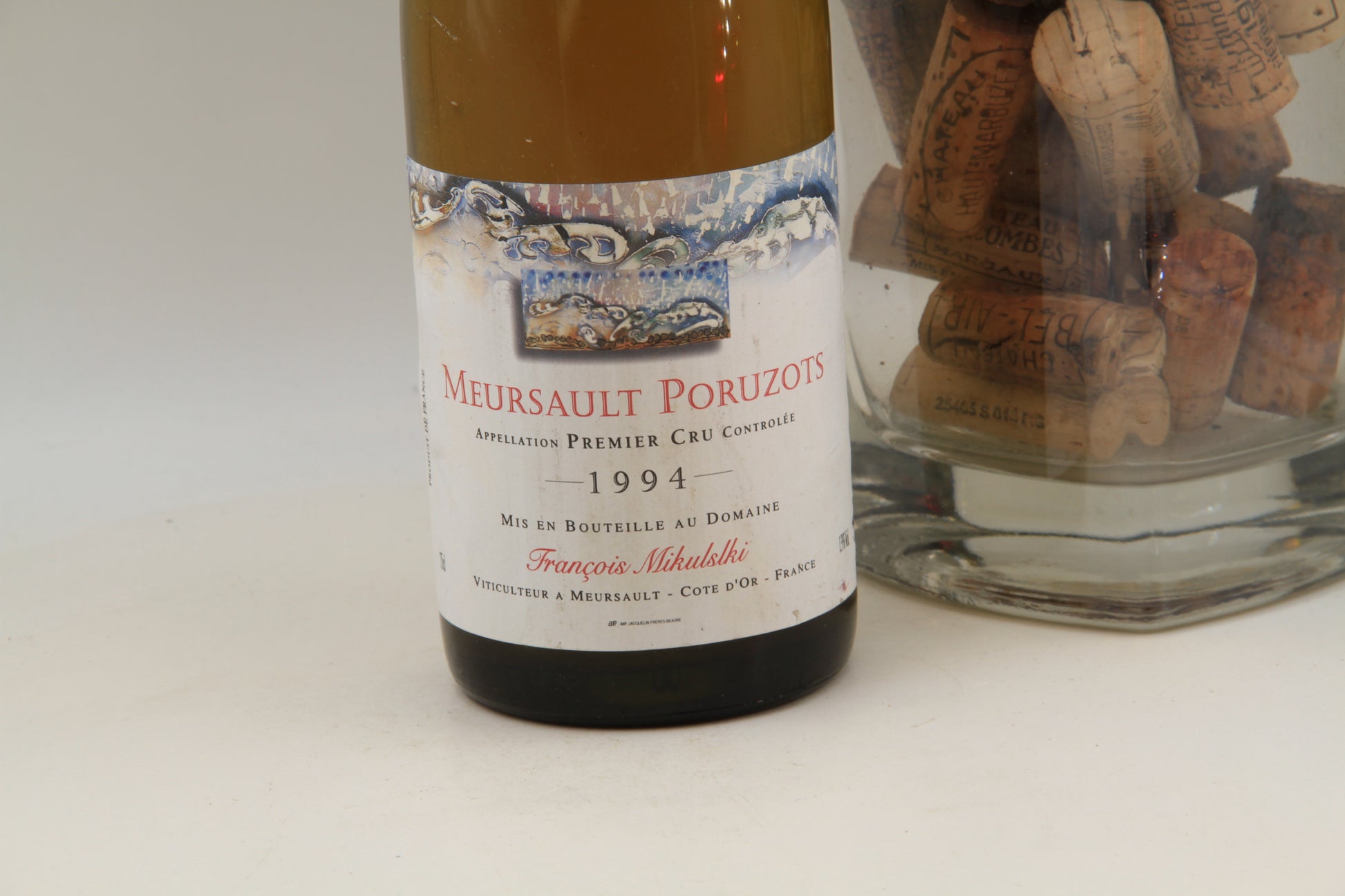 -Meursault 1er cru " Poruzots " ** 1994 ** Francois Mikulski - Eric-Dixvins