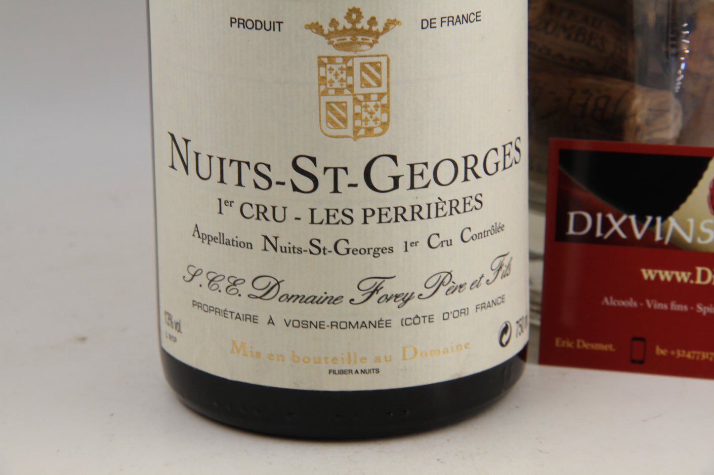 Nuits St Georges 1er Cru "Les Perrières " ** 2000 **  Domaine Forey - Eric-Dixvins