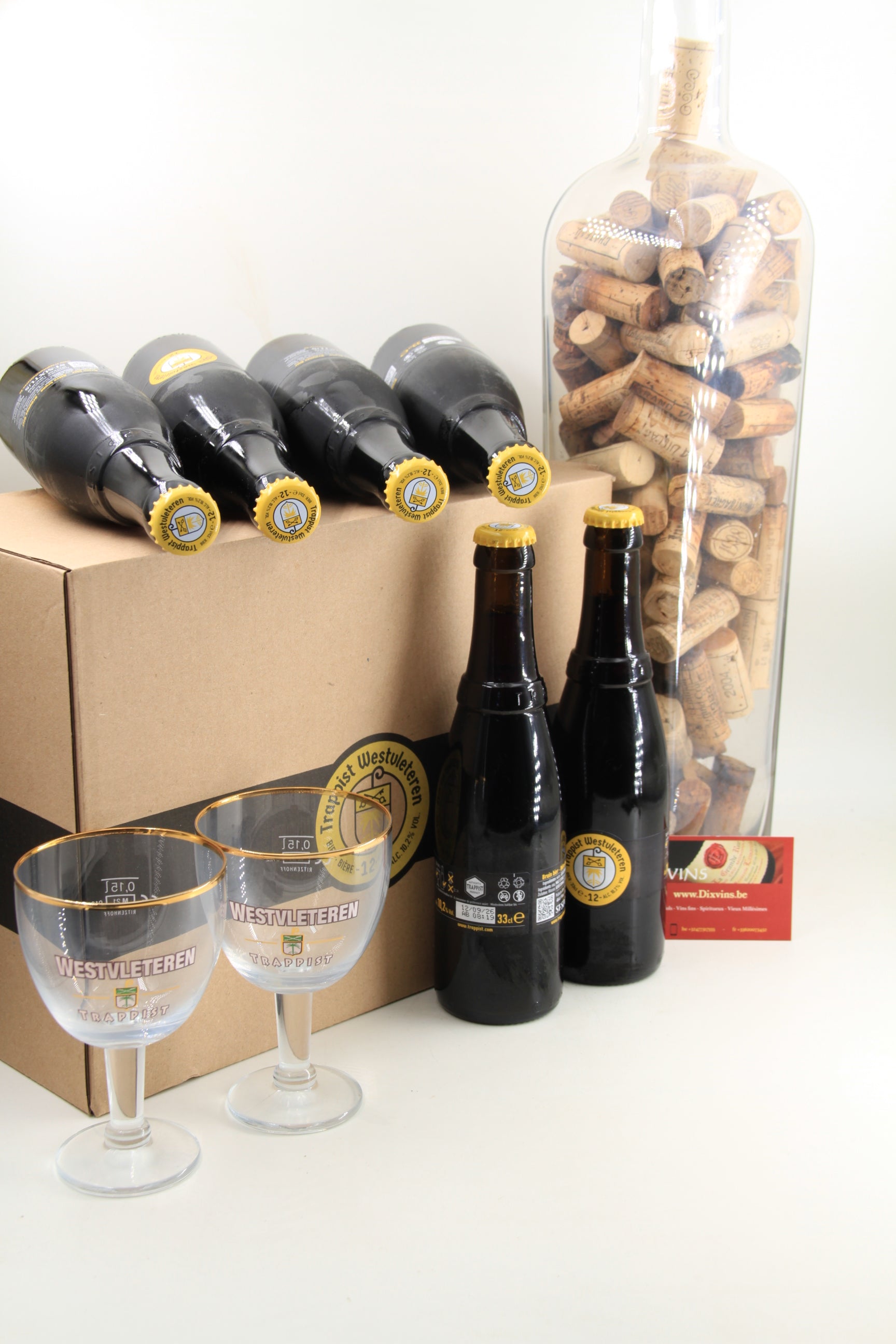 - Trapiste Westvleteren.  12.  6x bouteilles + 2x verres 15cl - Eric-Dixvins