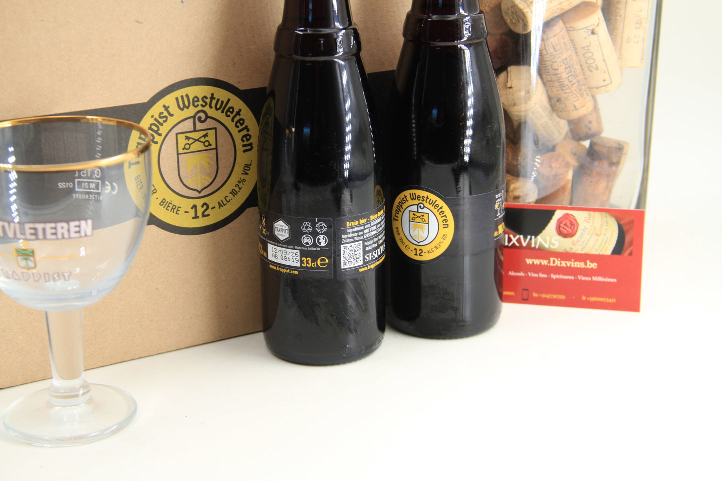 - Trapiste Westvleteren.  12.  6x bouteilles + 2x verres 15cl - Eric-Dixvins