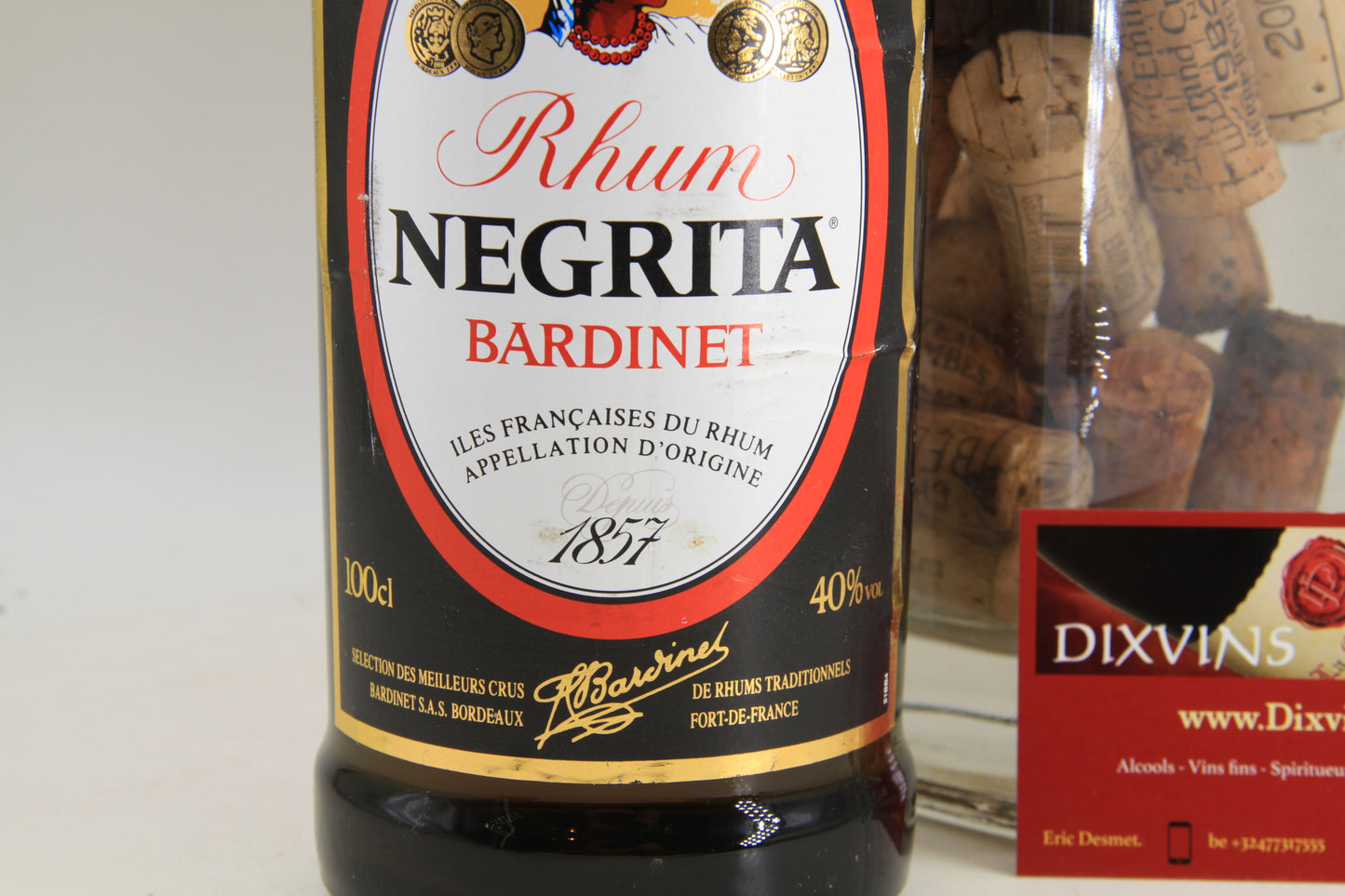 Rhum Négrita Bardinet  2000 ties  100cl. 40% - Eric-Dixvins