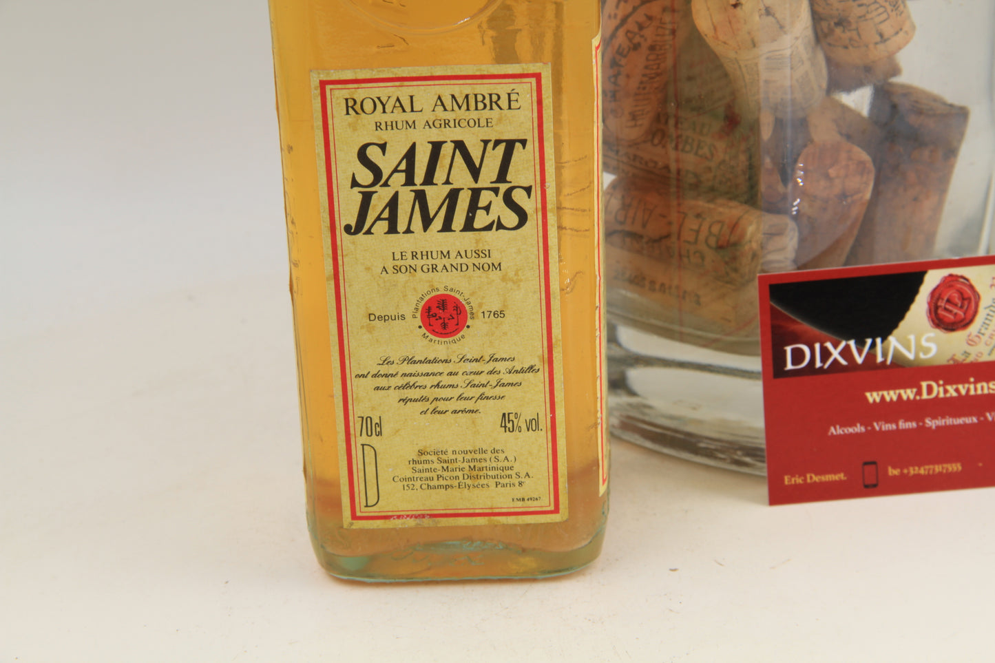 Rhum Royal Ambré  Saint James   80 ties  70cl. 45% - Eric-Dixvins