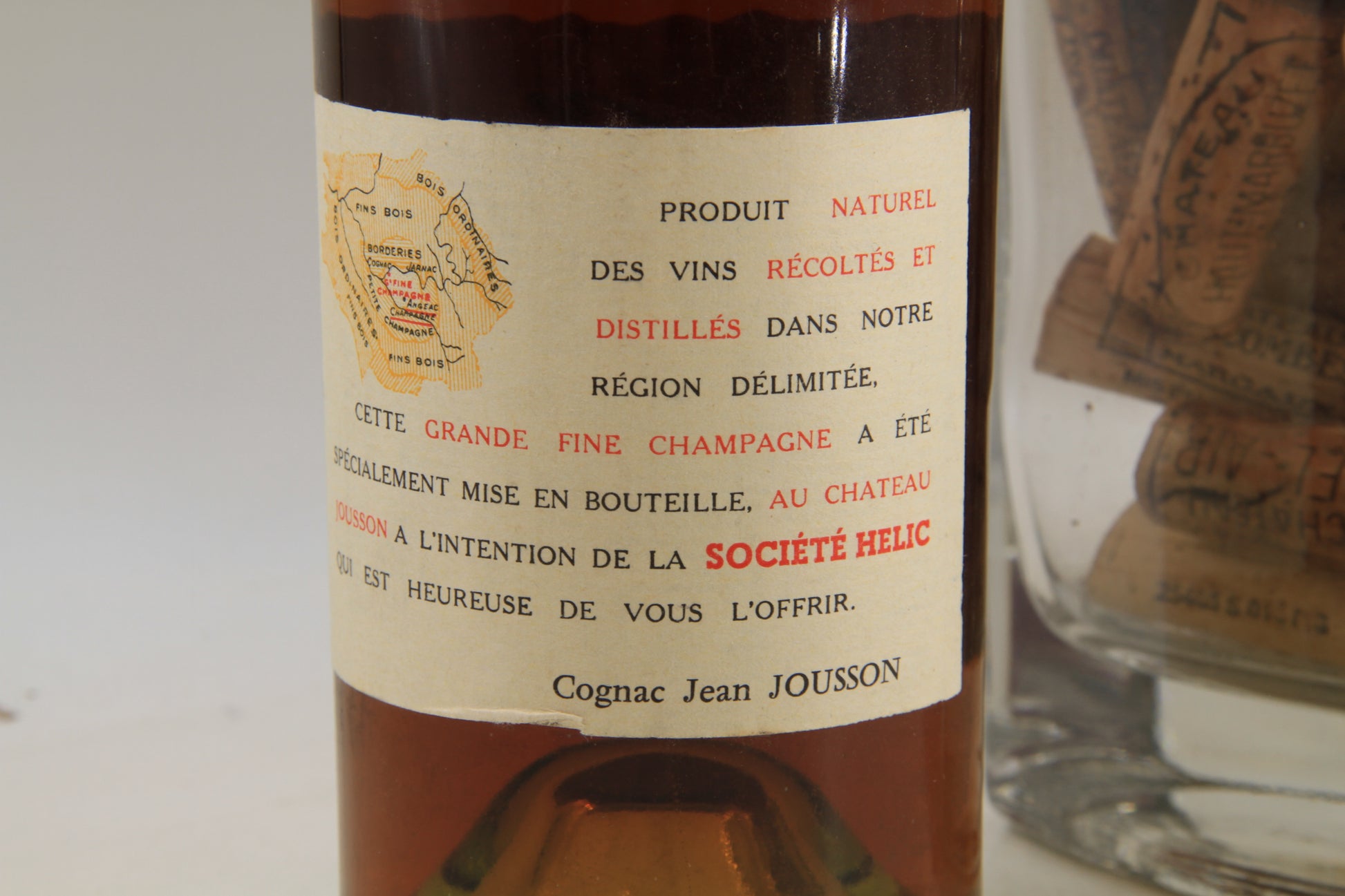 Cognac  " extra " grande Fine Champagne. Jean Jousson - Eric-Dixvins