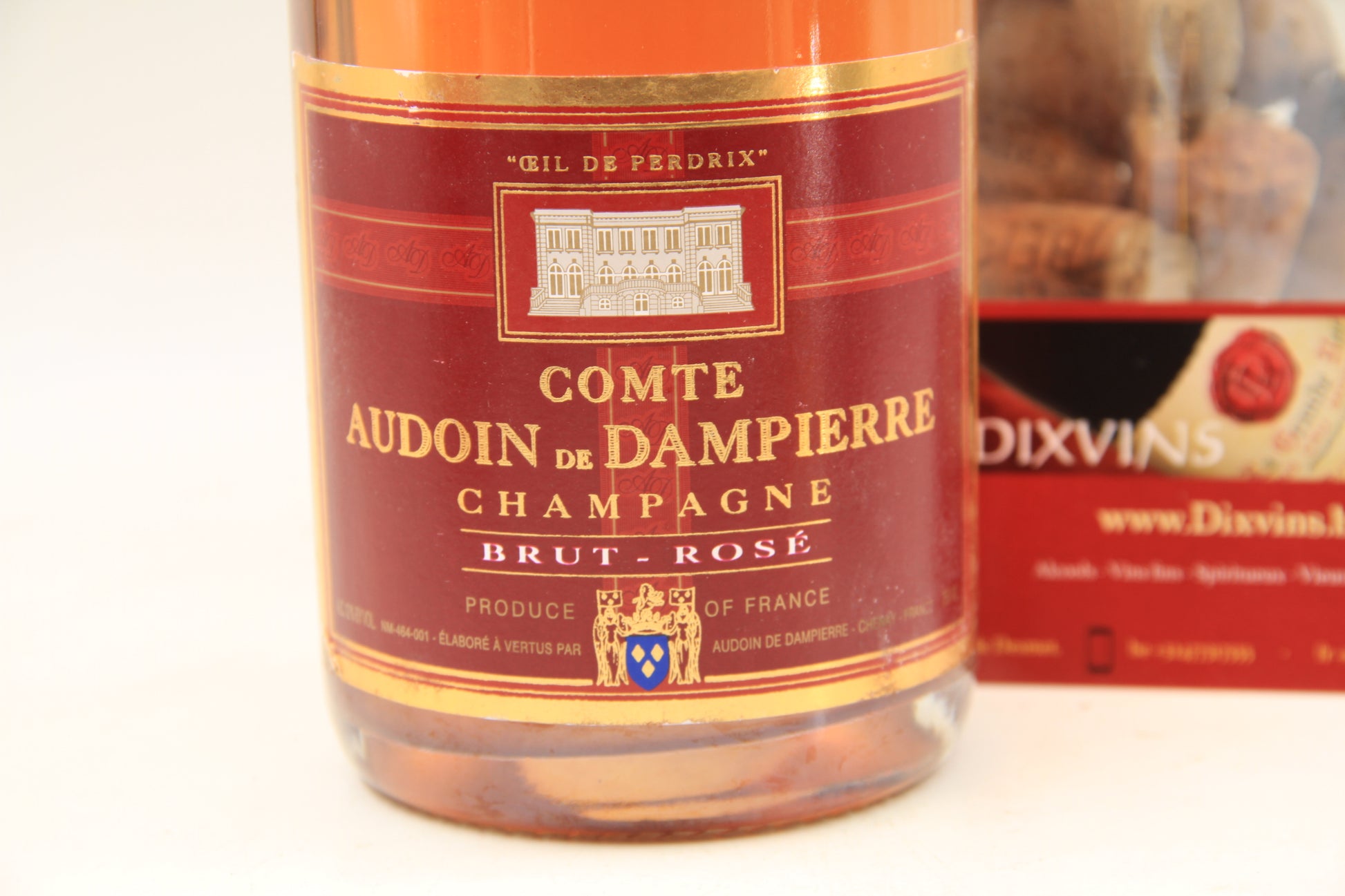 Champagne  1er Cru "Oeil De Perdrix" Comte Audoin De Dampierre  Brut rosé - Eric-Dixvins