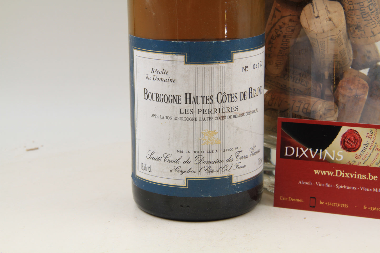 - Hautes Cotes De Beaune  "Les Perrières "  ** 1996 ** Domaine terres Vineuses - Eric-Dixvins