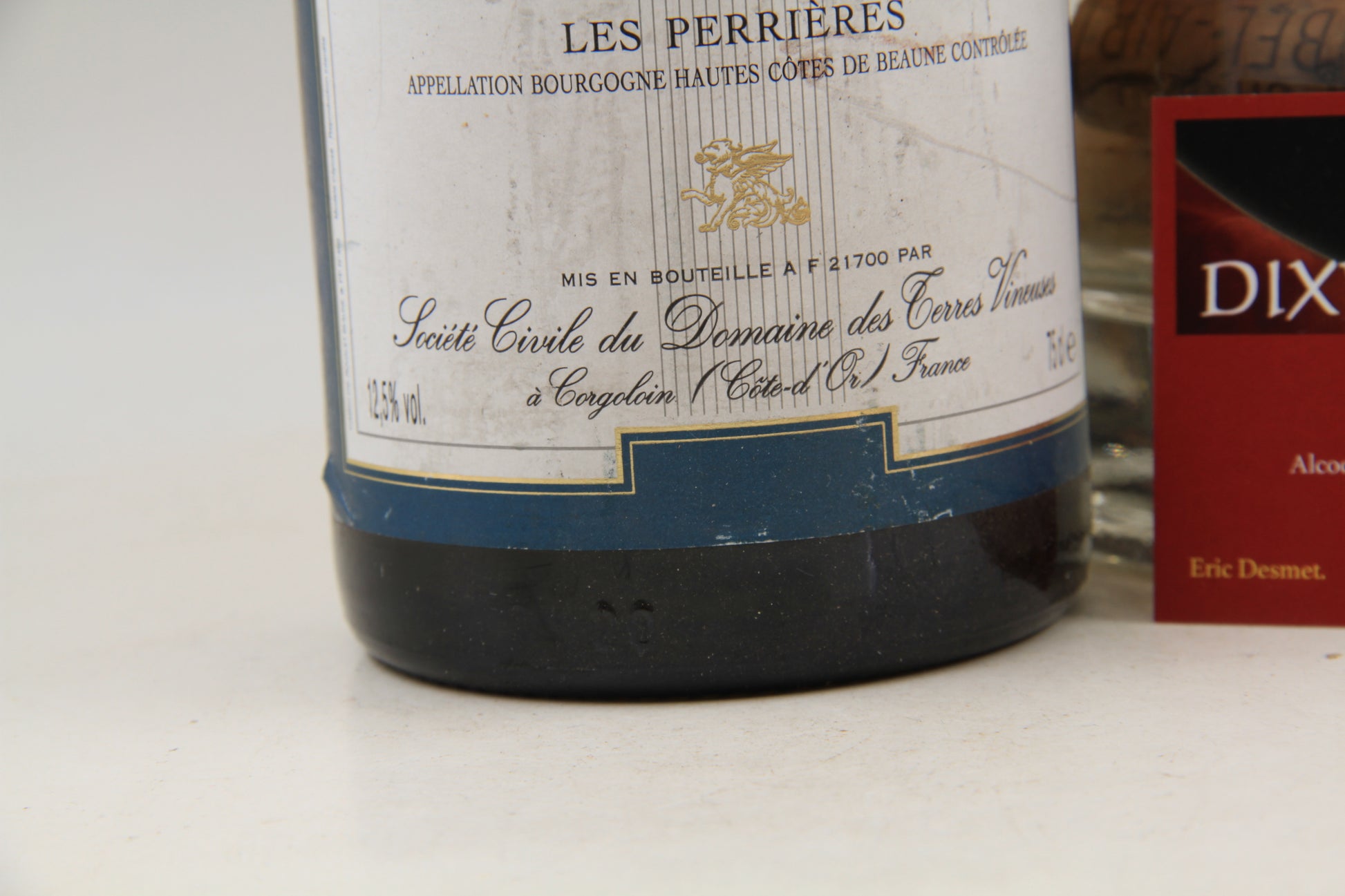 - Hautes Cotes De Beaune  "Les Perrières "  ** 1996 ** Domaine terres Vineuses - Eric-Dixvins