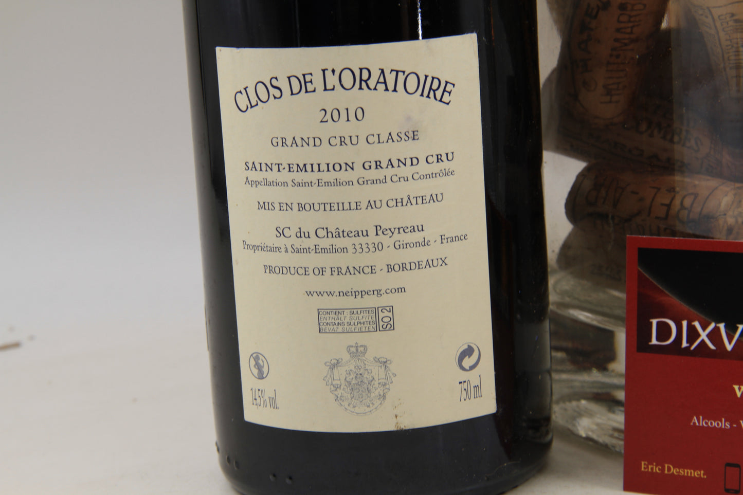 - Clos De L'Oratoire  ** 2010 ** Saint Emilion Grand Cru Classé - Eric-Dixvins