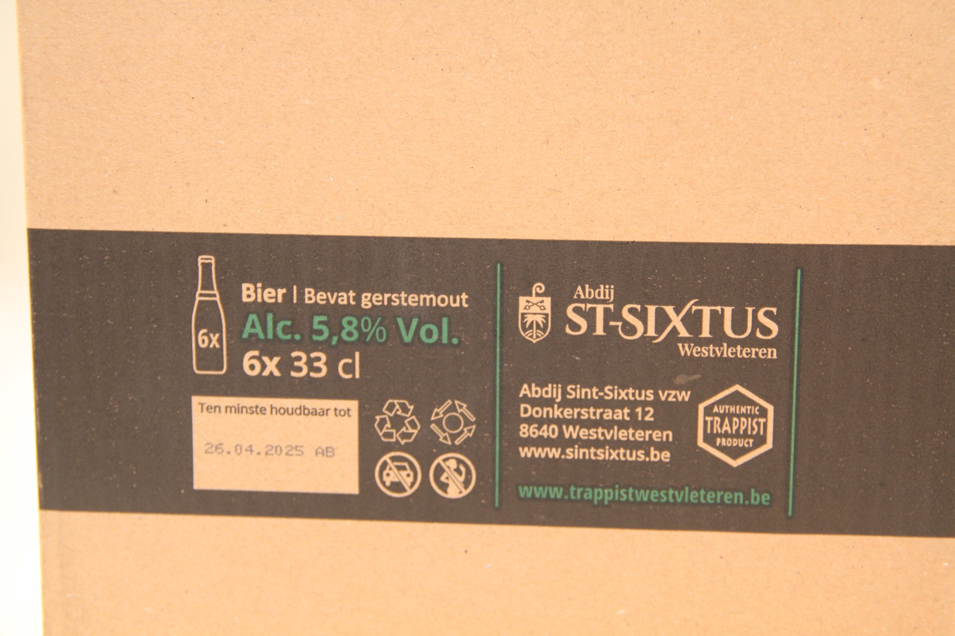 Trapiste Westvleteren.  - Blonde-   6x bouteilles - Eric-Dixvins