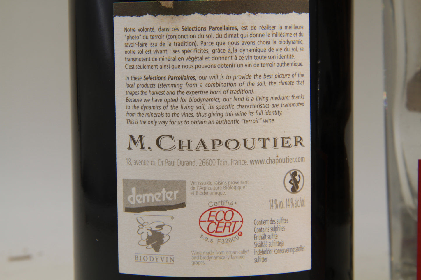 - Saint Joseph " Les Granits" ** 2006 ** Chapoutier - Eric-Dixvins