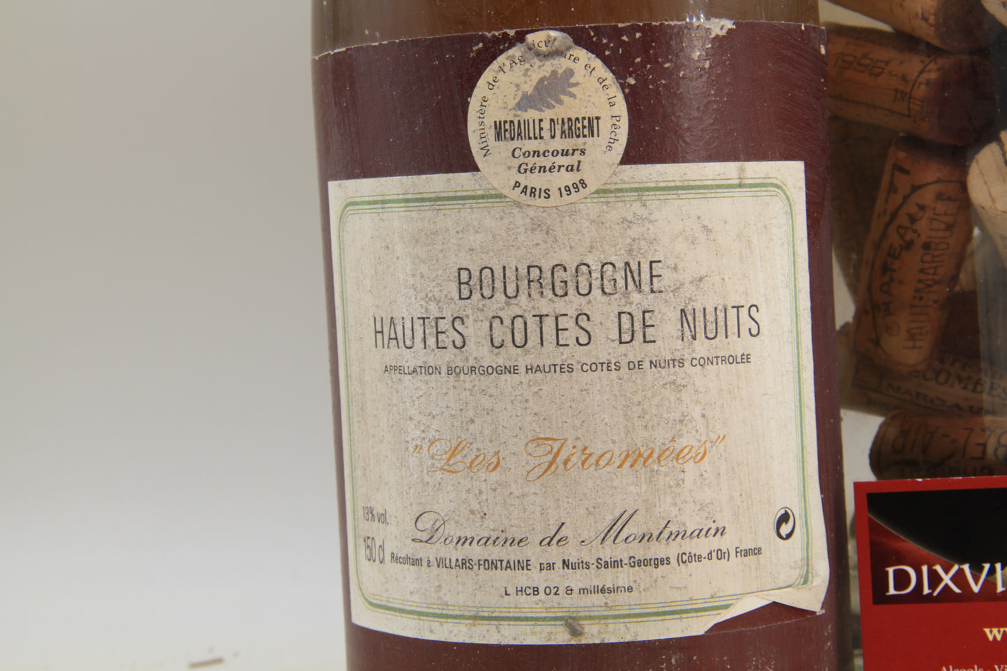 - Bourgogne Hautes Cotes De Nuits " Les Jiromées **1996 ** Magnum 1,5L.  Domaine de Montmain - Eric-Dixvins