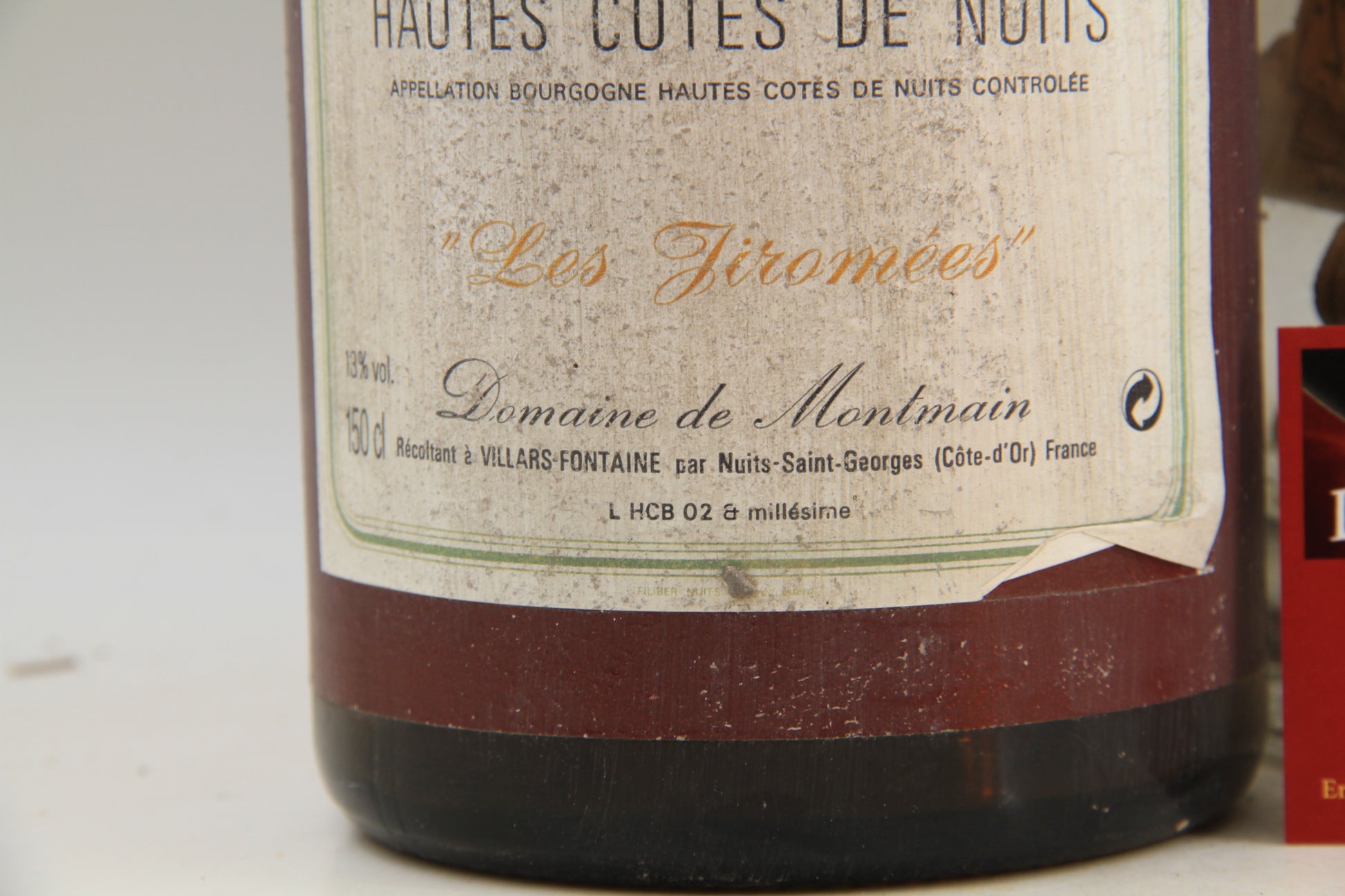 - Bourgogne Hautes Cotes De Nuits " Les Jiromées **1996 ** Magnum 1,5L.  Domaine de Montmain - Eric-Dixvins