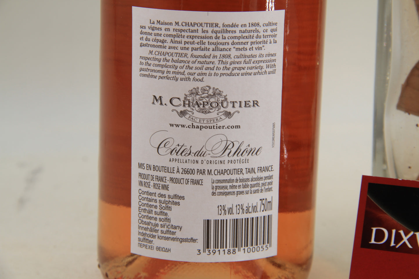 Cote du Rhone rosé   ** 2021 **  M Chapoutier - Eric-Dixvins