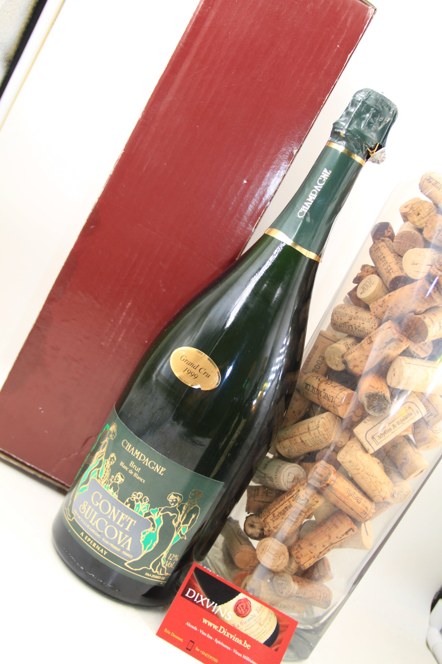 Champagne brut " Blanc de Blanc "  ** 1999 **  Gonet Sulcova  Magnum 1.5L - Eric-Dixvins