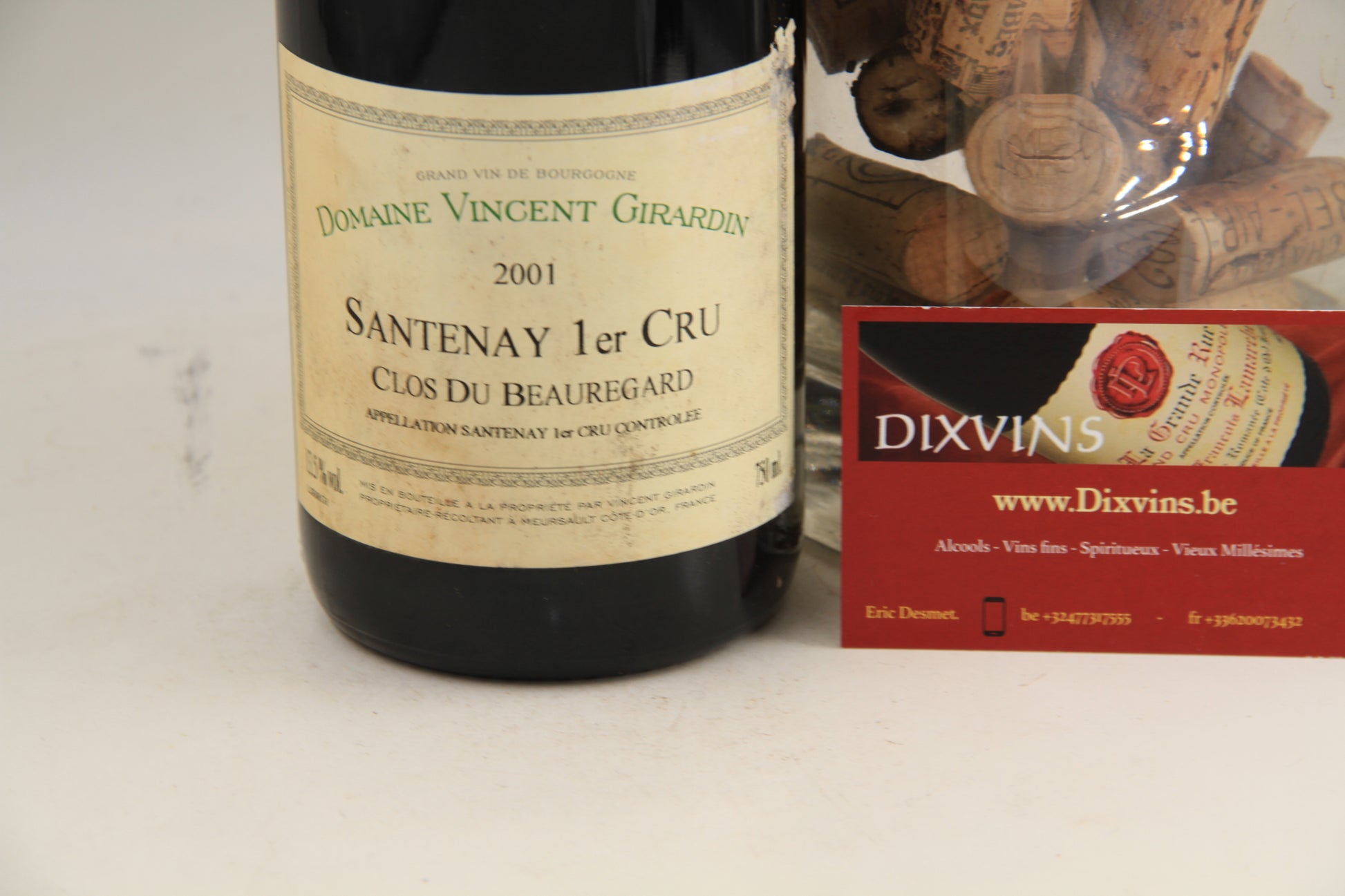 Santenay 1er Cru " Clos du Beauregard "  ** 2001 **  Vincent Girardin - Eric-Dixvins