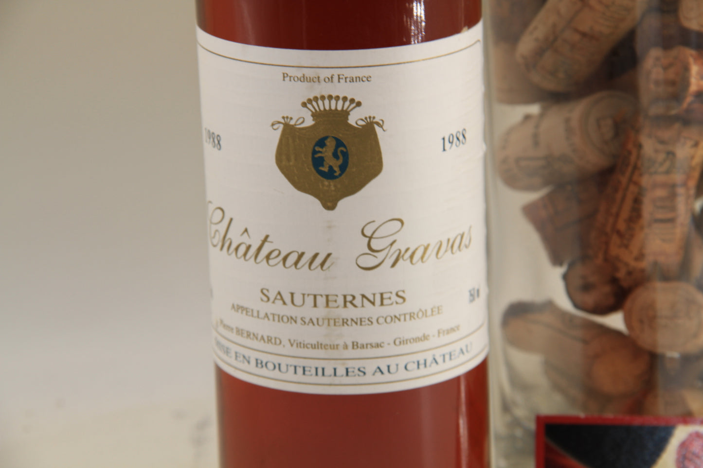 Chateau Gravas ** 1988 ** Sauternes - Eric-Dixvins