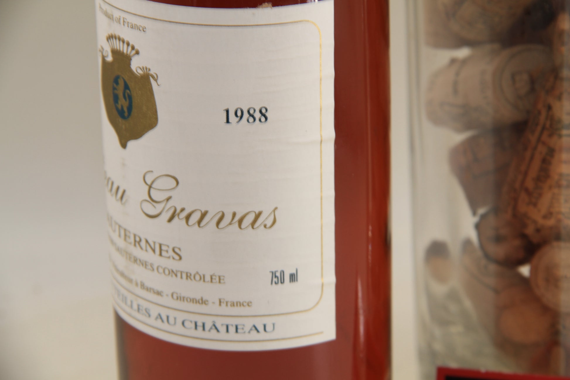 Chateau Gravas ** 1988 ** Sauternes - Eric-Dixvins