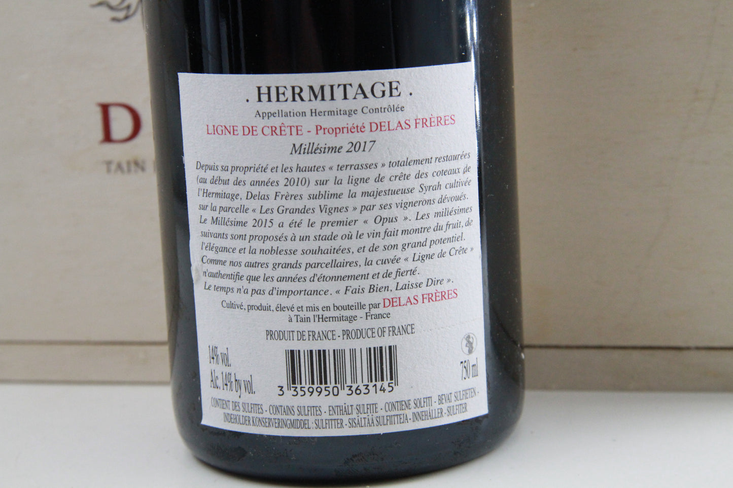 Hermitage "Ligne De Crête". ** 2017 **  Delas - Eric-Dixvins