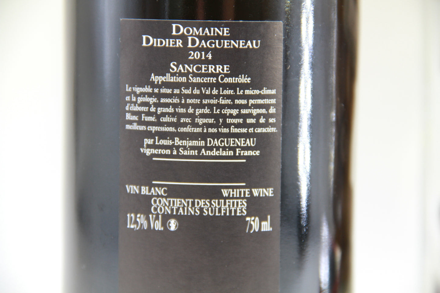 Sancerre   " Le Mont Damné "  ** 2014 ** Domaine Didier Dagueneau - Eric-Dixvins