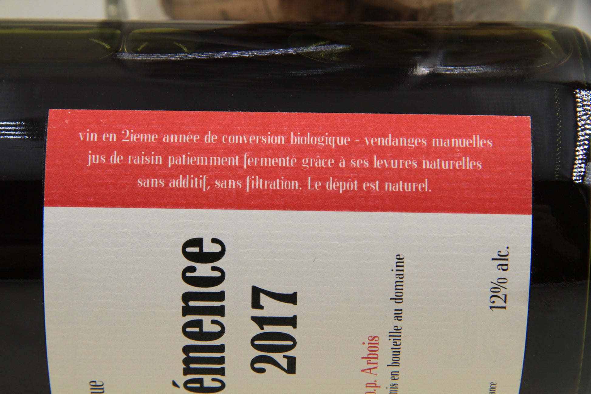 Arbois cuvée Clémence  ** 2017 ** Domaine de la Loue - Eric-Dixvins