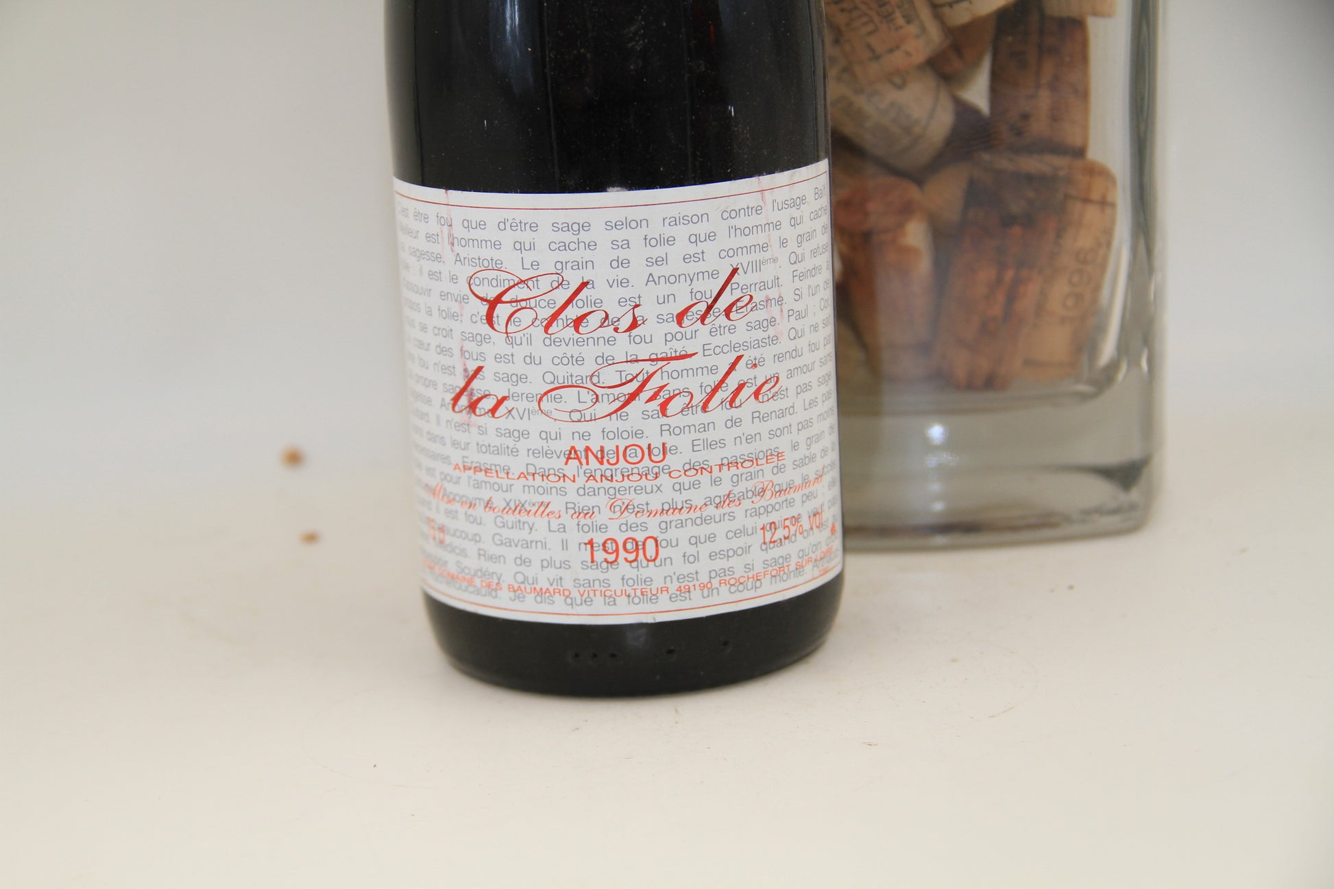 - Clos De La Folie  **1990** Domaine des Baumard - Eric-Dixvins