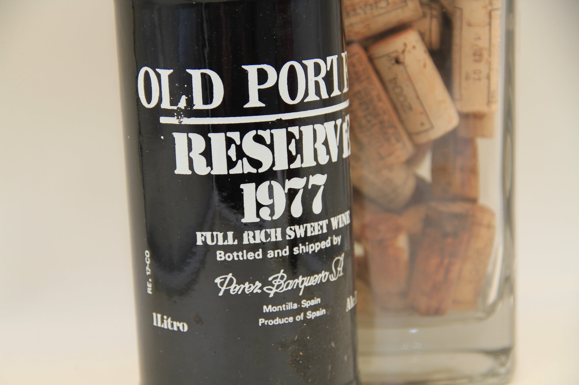 Old Porter reserve ** 1977** Perez Barquero 1Litre - Eric-Dixvins